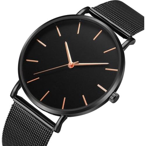 Men Sports Watches Black Stainless Steel Analog Quartz Watches Fashion Stainless Steel Men Watches Male Clock Relogio Masculino