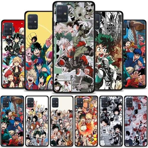 My hero academia Silicone Phone Case For Samsung Galaxy A10 A20 A30 A40 A50 A60 A70 A80 A90 Soft Black Cover