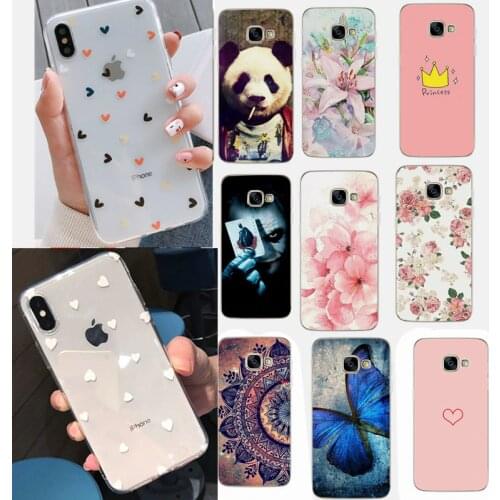 For Samsung Galaxy J5 2016 Case Cover Cute Flowers Painted Soft TPU Silicone For on samsung galaxy A3 A5 J3 J5 2016 2017 Cover