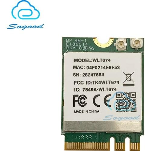 Compex WLT674 Qualcomm QCA6174A-5 QCA6174A dual band 2.4G/5GHz WiFi bluetooth BLE4.2 M.2 module WLAN IEEE 802.11a/b/g/n/ac