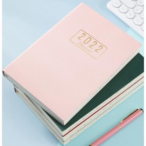 1pc A5 Planner Agenda Notebook Weekly Goals Habit Schedules 2022 Diary Notebook