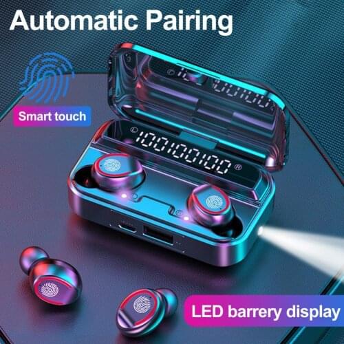 F9-3 TWS Bluetooth 5.1 Wireless In-ear Sport Earphone HiFi 9D Stereo Earbuds Wireless Noise Reduction Long Standby Time