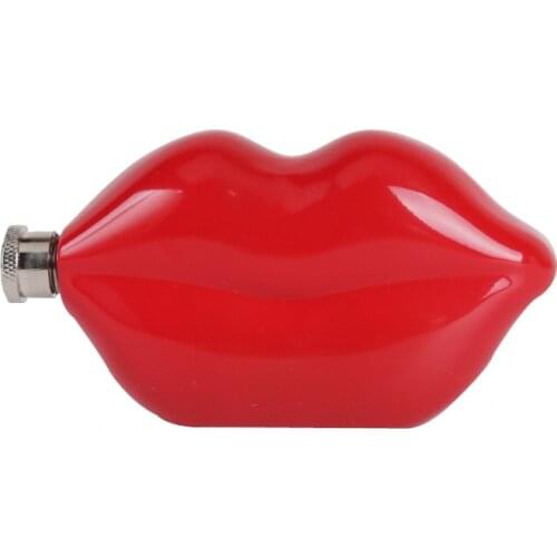 5 oz Stainless Steel Hip Flask whiskey alcohol liquor bottle Charm Lip Mini Portable Metal hip flasks Bridesmaid gift