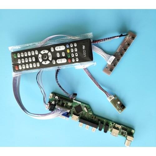 Kit for B140XTN03 Controller board panel 1366x768 HDMI LCD remote monitor AV Audio Display VGA 40pin USB LED LVDS Screen TV 14"