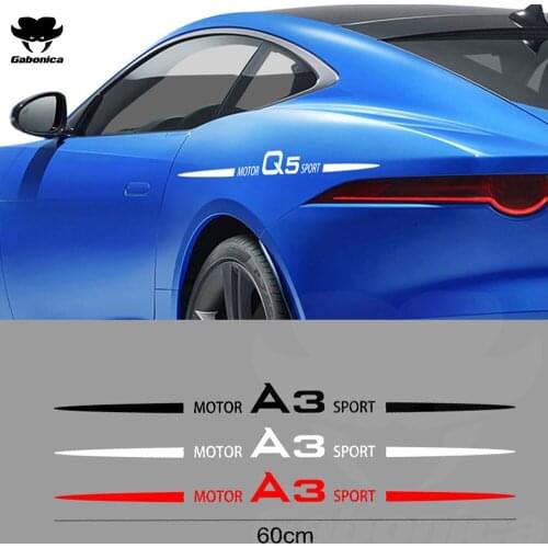 Creativity Car Whole Body Trim Sticker For AUDI A3 8P S3 8V A4 B8 B6 A6 C6 C5 Q2 Q3 Q5 Q7 Q8 TT SPORT TTS Auto Accessories Decal