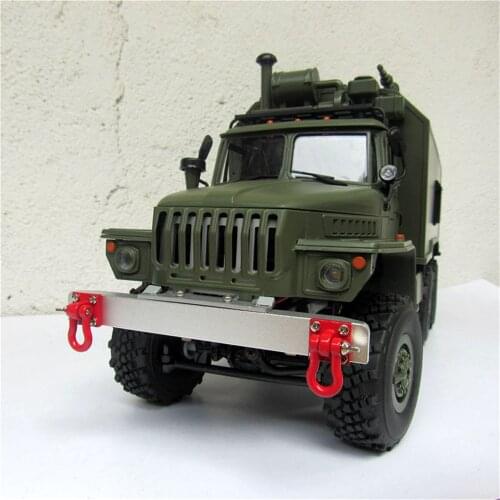 Metal Front Bumper For 1/16 WPL B14 B-14 B16 B-16 B24 B-24 B36 B-36 Upgrade 6WD Soviet Ural RC Military Truck Parts