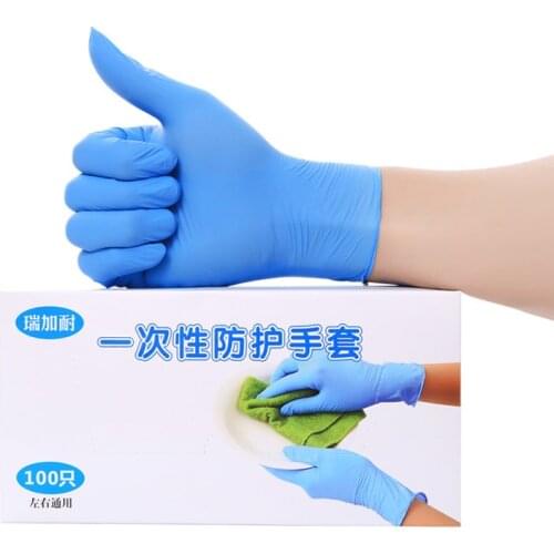 Gloves Disposable Latex Wearable Thickening Rubber Rubber Ding Qing Labor Insurance Wearable Waterproof Work PVC Surgery