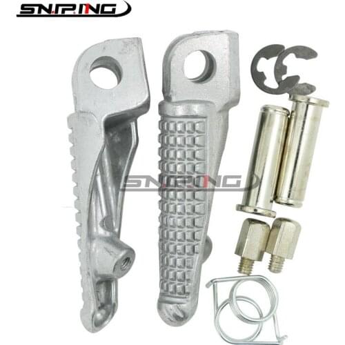 Motorcycle Front Footrests Foot Pegs For Kawasaki Ninja ZX6R ZX10R ZX12R Z1000 Z750 ER6F ZX636 EX650 ER6N NINJA 650R EX250