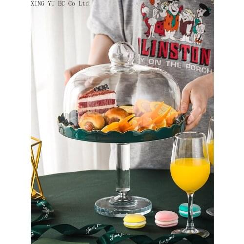 Nordic Fruit Plate Light Luxury Dessert Snack Stand Candy Dried Fruit Plate Living Room Display Tray Home Decoration Accessories