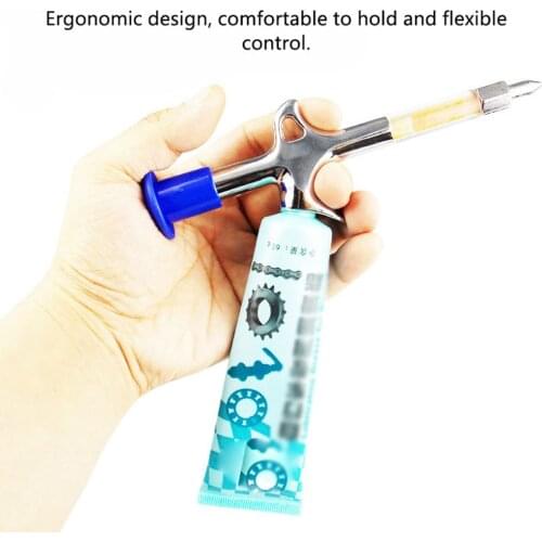 Bicycle Grease Injector Gun - Mini Tool for Greasing Bottom Brackets, Headset Bearings, Pedals