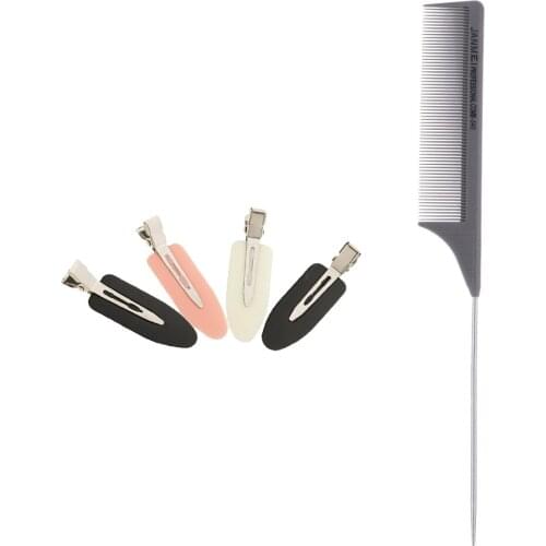 1Pcs Barbers Rat Tail Comb Pin Comb with No Bend No Mark Makeup Hairclip