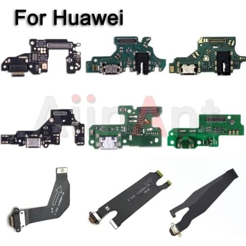 Charging USB Charger Board Port Connector Mic PCB Dock Flex Cable For Huawei P30 P40 Pro P8 P9 P10 Lite 2017 Plus Phone Parts