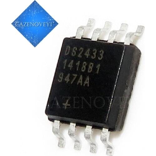 1pcs/lot New DS2433 DS2433S+ DS2433S-500 DS2433-500 Lithium battery IC chip SOP-8 In Stock