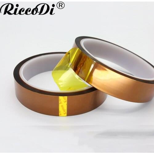 1Pc Width 60/65/70/80/90/100/150/200mm Length 30M Heat Resistant Polyimide Tape High Temperature Adhesive Insulation Tape