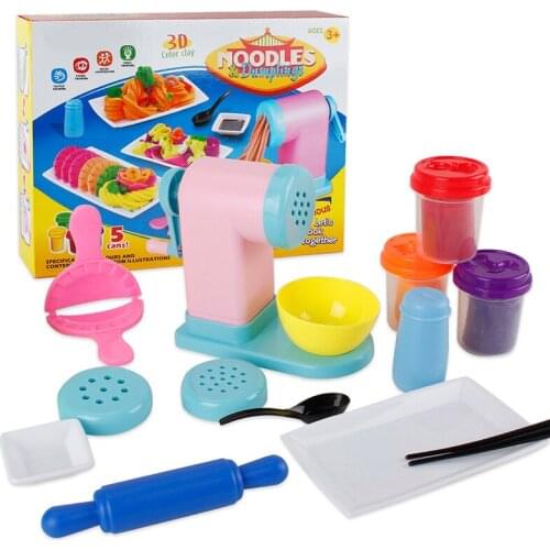 3D Mud Dough Noodle Machine Mold Tool Set Childrens Educational Wisdom DIY Family Toy Hand Eye Coordination Ability Exercise