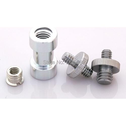 4in1 1 set 1/4" to 3/8" Female to Male Screw Adapter Light Stand Bracket Studio Stud Spigot