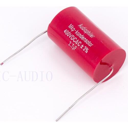 5PCS Audiophiler Mkp Capacitor 2.7uf 400VDC HIFI Fever Electrodeless Capacitor Audio Capacitor Coupling Frequency Dividing 2.7uf