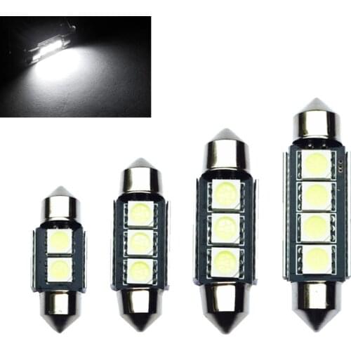 1*High Quality 31mm 36mm 39mm 42mm C5W C10W Super Bright 5050SMD Car LED Festoon Light Canbus Error Free Interior Doom Lamp Bulb