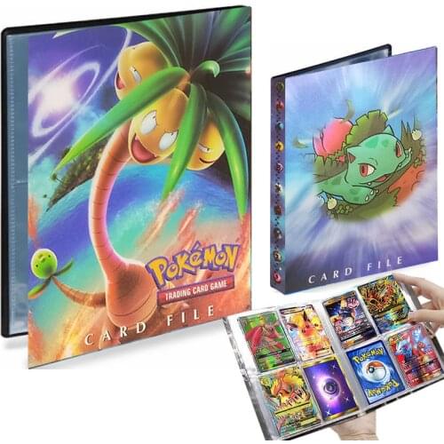 240pcs Binder Pokemon Album Card Collection Holder Anime Map Exeggutor Playing Game Card Book Binder Folder Loaded List Kids Toy