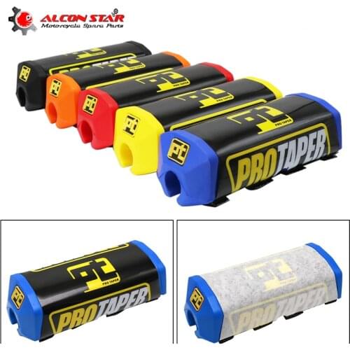 Alconstar-26mm Handlebar Chest Protect 2.0 Square Pro Taper Fat Bar Pad Black for 1-1/8"handle bar motorcycle Dirt Bike Pit Bike