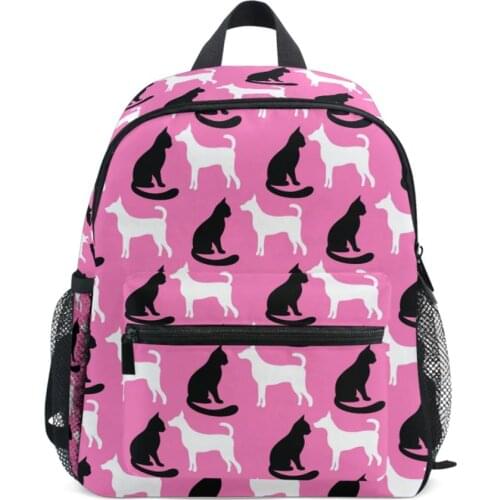 Seamless dog Children Backpacks Girl Boys School Bags Baby Cute Toddler Kids Bag Neoprene Backpack Kindergarten Bag Brand Design