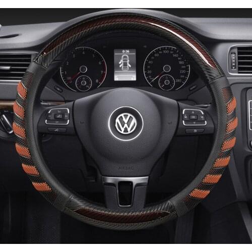 Car Steering Wheel Cover Protector Car interior Suitable for vw bora golf 4 golf 5 golf 6 beetle touran b5 Steering-wheel Cover
