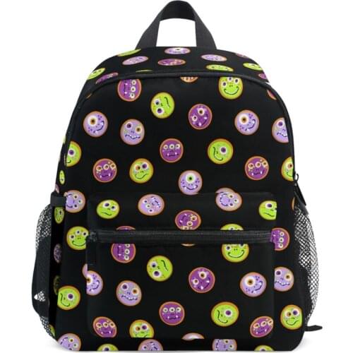 Cartoon Children Backpacks Girl Boys black School Bags Baby Toddler Kids Bag Backpack Kindergarten Bag Monsters Design