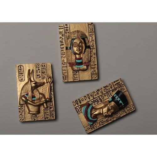 Egypt Anubis Myth Queen Fridge Magnet Souvenir Pyramid Pharaoh Queen Magnet on Refrigerators Home Decoration Accessories