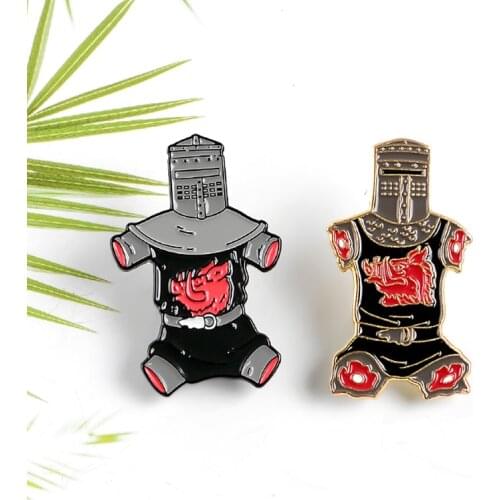 Disability Helmet Soldier Enamel Jewelry Pin Personality Boar Short Sleeve Limb Soldier Badge Shirt Punk Button Brooch Jewelry