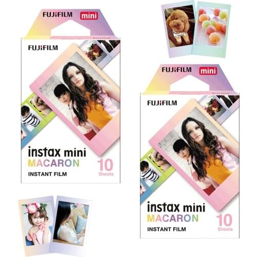 For Fuji Instant Mini 9 25 50s 90 Photo Camera Share SP-1 SP-2 Polaroid 300 Fujifilm Instax Mini 8 Film Paper Macaroon 20 sheet
