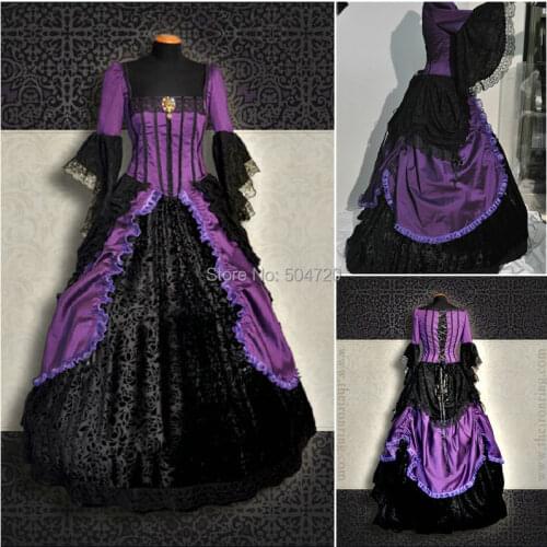 Custom madeR-384 Custom Made 18 Century Civil War Southern Belle Halloween evening Dress/Victorian dresses/Renaissance dress
