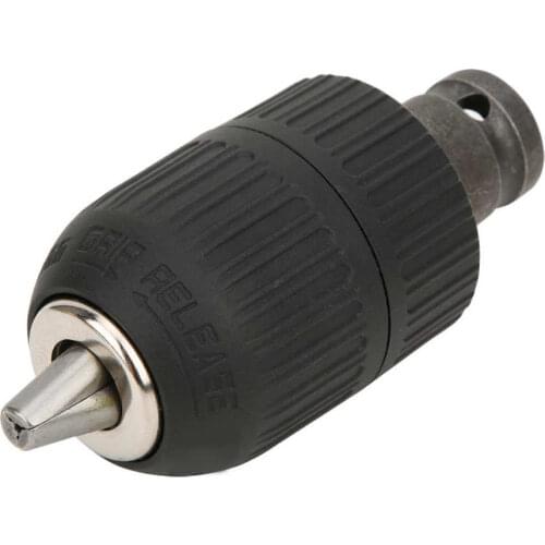 1/2in Hex Shank Adapter Converter Handheld Electric Drill Chuck 2-13mm Clamping Range 1/2-20UNF Thread