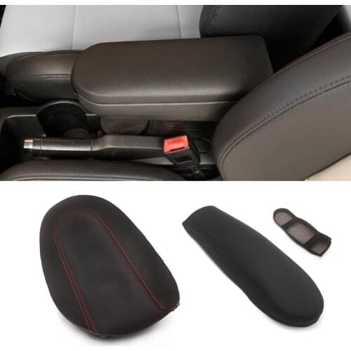 For VW Golf 4 MK4 Jetta Bora Passat B5 Beetle 1999 - 2005 Microfiber Leather Car Center Armrest Console Box Lid Cover Trim