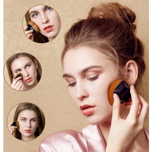 Beauty Petals No. 55 Foundation Brush Magic Powder Face Soft Make Brush Black Pink Blush Single Makeup Shadow Brush