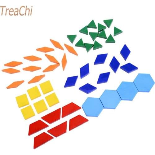 Creative Magnetic Paste DIY Puzzle Magnetic Geometry Pattern Blocks Kids Early Education Home Decor 48pcs/Set