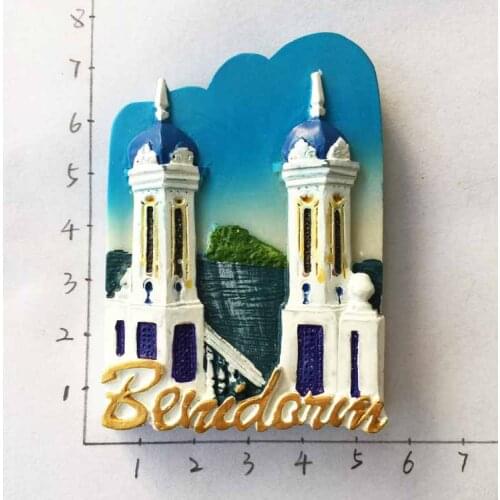 Creative collection refrigerator stickers Benidorm, Spain tourist souvenirs magnet handicrafts hand gift