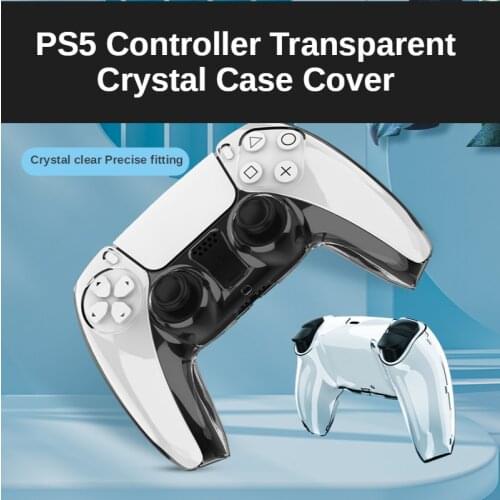 Crystal Protective Shell Case Cover For Sony Ps5 Controller Transparent PlayStation 5 Accessories Anti Slip Wear Resistant