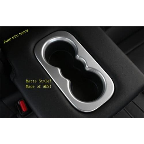 Lapetus Console Central Rear Seat Water Cup Holder Cover Trim 1 Pcs For Renault Koleos 2017 2018 2019 2020 ABS Auto Accessories