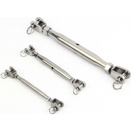 M5 M6 M8 Stainless Steel 304 Turnbuckle Rigging Screw Closed Body Jaw Jaw Turnbuckle Portable For Steel Wire Rope Chain
