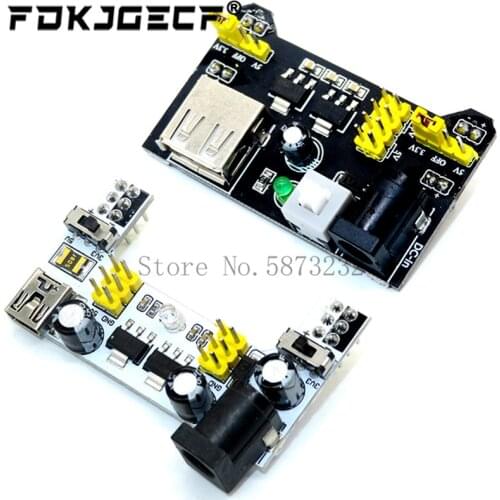 MB102 Breadboard Power Supply Module /MB102 white Breadboard Dedicated Power Module 2-way 3.3V 5V MB-102 Solderless Bread Board