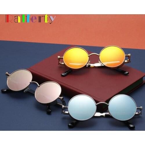 Ralferty Polarized Sunglasses Mens Retro Steampunk Sunglass Vintage Round Sun Glasses Gothic Black Ukraine Punk Eyewear J888