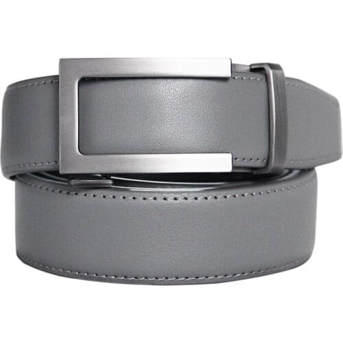 Men Designer Luxury Automatic Buckle Belt Holeless Trendy Sliding Ratchet Belts Male Waist Black Gray Belt 3.0cm Width