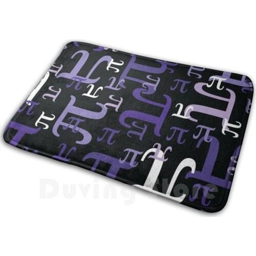 Pieces Of Pi ( Purple ) Soft Non-Slip Mat Rug 2847 Carpet Cushion Pi Math Pi Day Nerd Geek Nerdy Geeky Science Pretty Cool