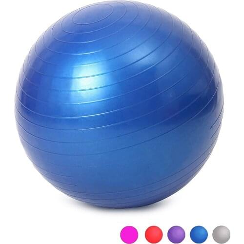 2021 New Sports Yoga Balls Bola Pilates Fitness Gym Balance Fitball Exercise Pilates Workout Massage Ball 55cm 65cm 75cm