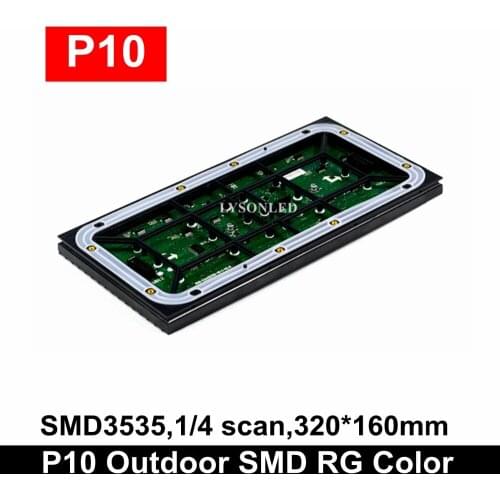 P10 Outdoor 3-in-1 Red+ Green Two Colors Led Display Module, Waterproof LED Message Board Bi-color Panel Hub12