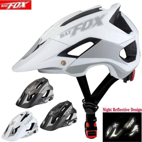 BATFOX Bicycle Helmet Trail XC MTB All-terrain Bike Helmet MTB Mountain Bike Cycling Helmet OFF-ROAD Casco Ciclismo Bicicleta