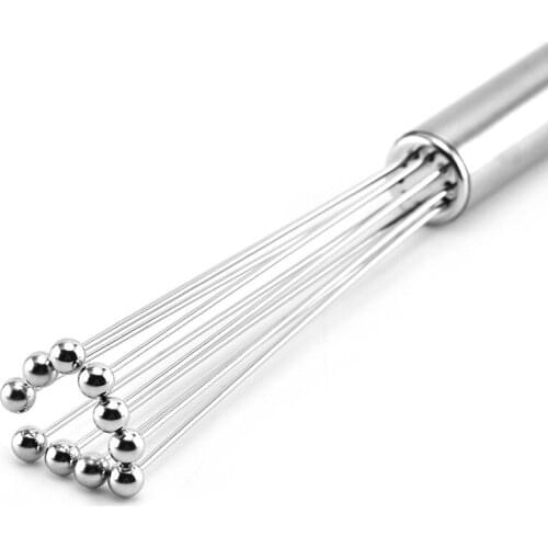 23.5cm Whisk 1pc Hand Holding Stainless Steel Eggbeater Cooking Silver