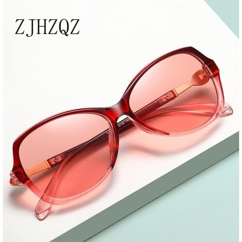 ZJHZQZ Women Polarized Photochromic Sunglasses Small Frame Fashion Chameleon Lens Driving Tinted Goggle Anti-glare Sun Glasses