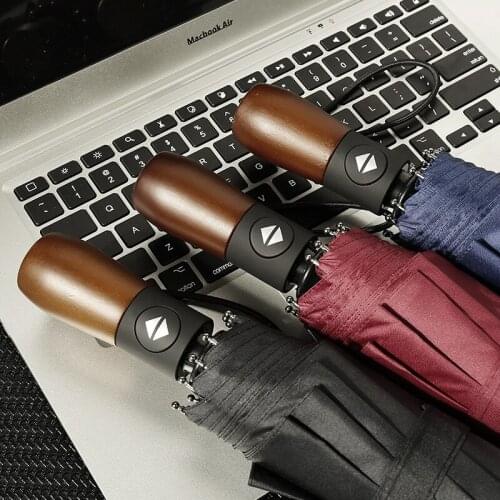 Umbrella 3 fold automatic umbrella foldable business umbrella for men and women umbrella automatic Adults Three-folding