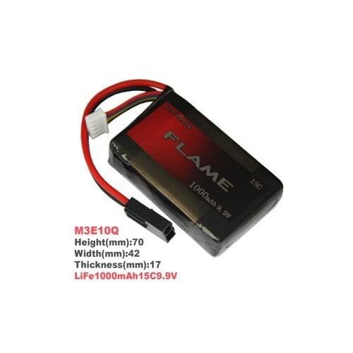 1pcs HK register free shipping~100% Orginal Flame 9.9V 1000mAh 15C LiFePO4 Battery For PEQ-15 Box